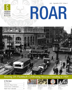 Roaring 20s Flashback: Celebrating Museum Founding in 1924