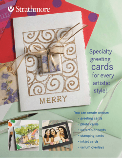 Specialty greeting cards