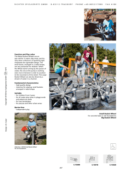 Small Bucket Wheel for concrete base or site foundations Big Bucket