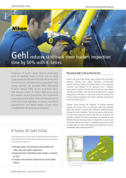 Gehlreduces skid/track steer loaders inspection time by 50% with K