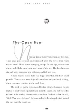 The Open Boat - The Saint Timothy School
