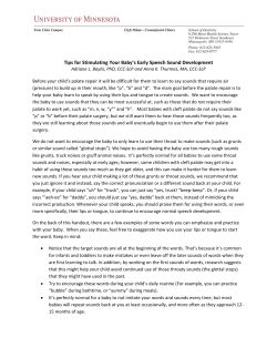 Tips for Stimulating Your Baby`s Early Speech Sounds