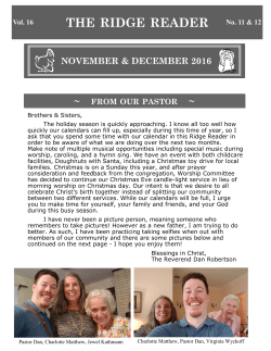 the ridge reader - Metairie Ridge Presbyterian Church