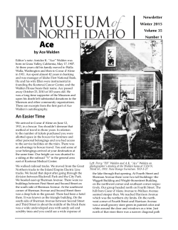 By Ace Walden - the Museum of North Idaho