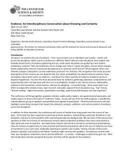 E Evidence - Center for Science and Society