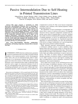 Passive Intermodulation Due to Self-Heating in