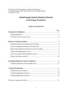 Handout - City Tech OpenLab