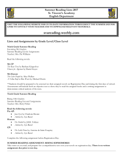 lists - St. Vincent`s Academy