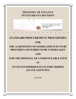 Standard Procurement Procedures