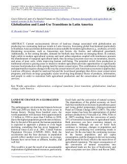 Globalization and Land-Use Transitions in Latin America