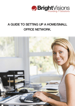 a guide to setting up a home/small office network.