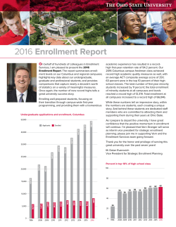 2016 Enrollment Report