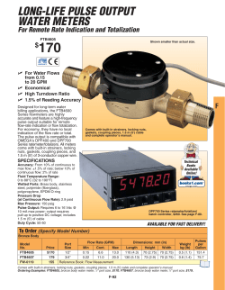 Pulse Output Water Meters Long-Life