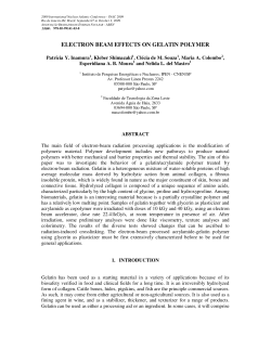 electron beam effects on gelatin polymer