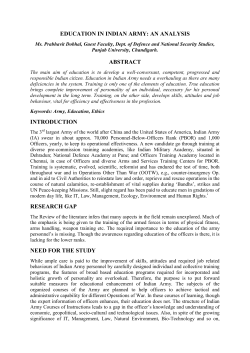 education in indian army - Post Graduate Government College