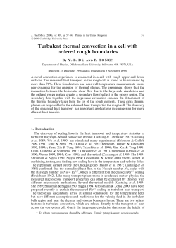 Turbulent thermal convection in a cell with ordered rough boundaries