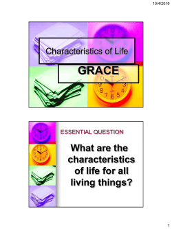 Characteristics of Life - Birmingham City Schools