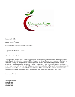 Unit 1 9th grade - Henry County Schools