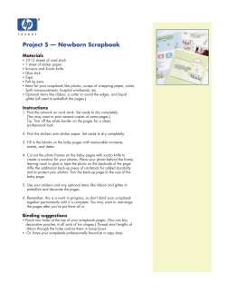 Project 5 &mdash; Newborn Scrapbook