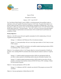 being done to address one priority of the York District