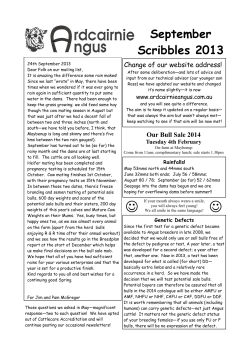 2013 September Scribbles