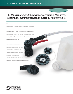 Closed-System Technology - AMVAC Chemical Corporation