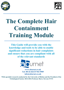 The Complete Hair Containment Training Module