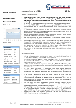 INTERNAL STOCK BRIEF