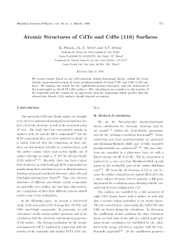 Atomic Structures of CdTe and CdSe (110) Surfaces