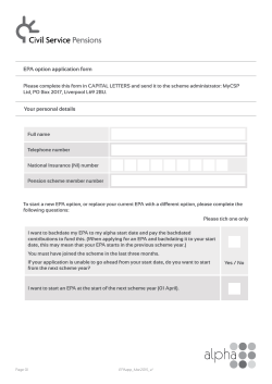 EPA option application form for alpha members