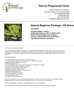 Natural Playgrounds Store Natural Beginner Package