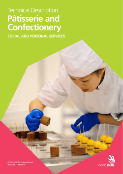 Patisserie and Confectionery TD2017