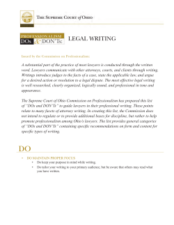 legal writing - Akron Bar Association