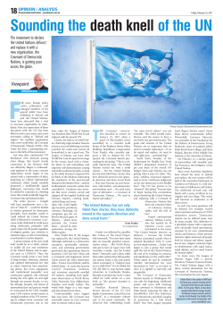 Sounding the death knell of the UN