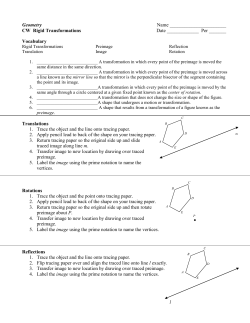 Rigid Transformations