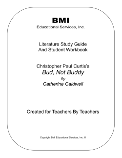 Bud, Not Buddy - Dedicated Teacher