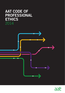 the AAT code of professional ethics