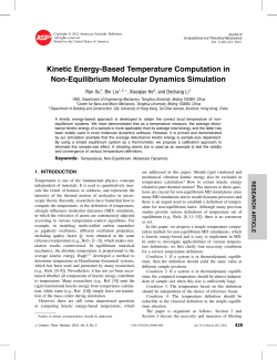 Kinetic Energy-Based Temperature Computation in