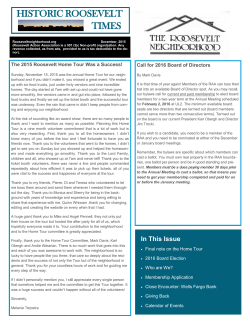 December - Roosevelt Action Association