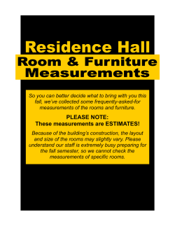 Furniture measurements