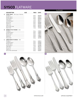 Sysco Flatware