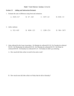 Handout - Heritage Collegiate