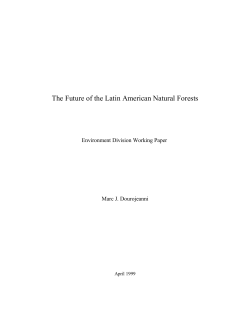 The Future of the Latin American Natural Forests