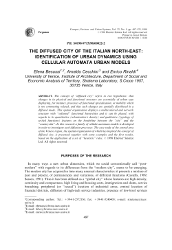 the diffused city of the italian north