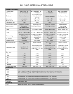 2015 ford f-150 technical specifications