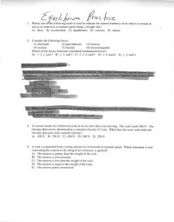 Newton`s Laws of Motion Practice Test