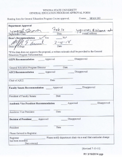 R1 3/19/2014 pgp - Winona State University