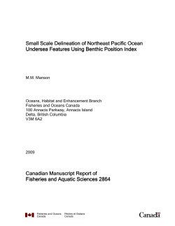 Small scale delineation of northeast Pacific Ocean undersea