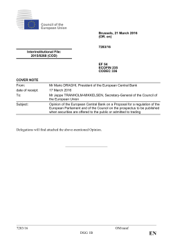 7283/16 OM/mmf DGG 1B Delegations will find attached the above