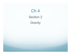 Section 2 Gravity